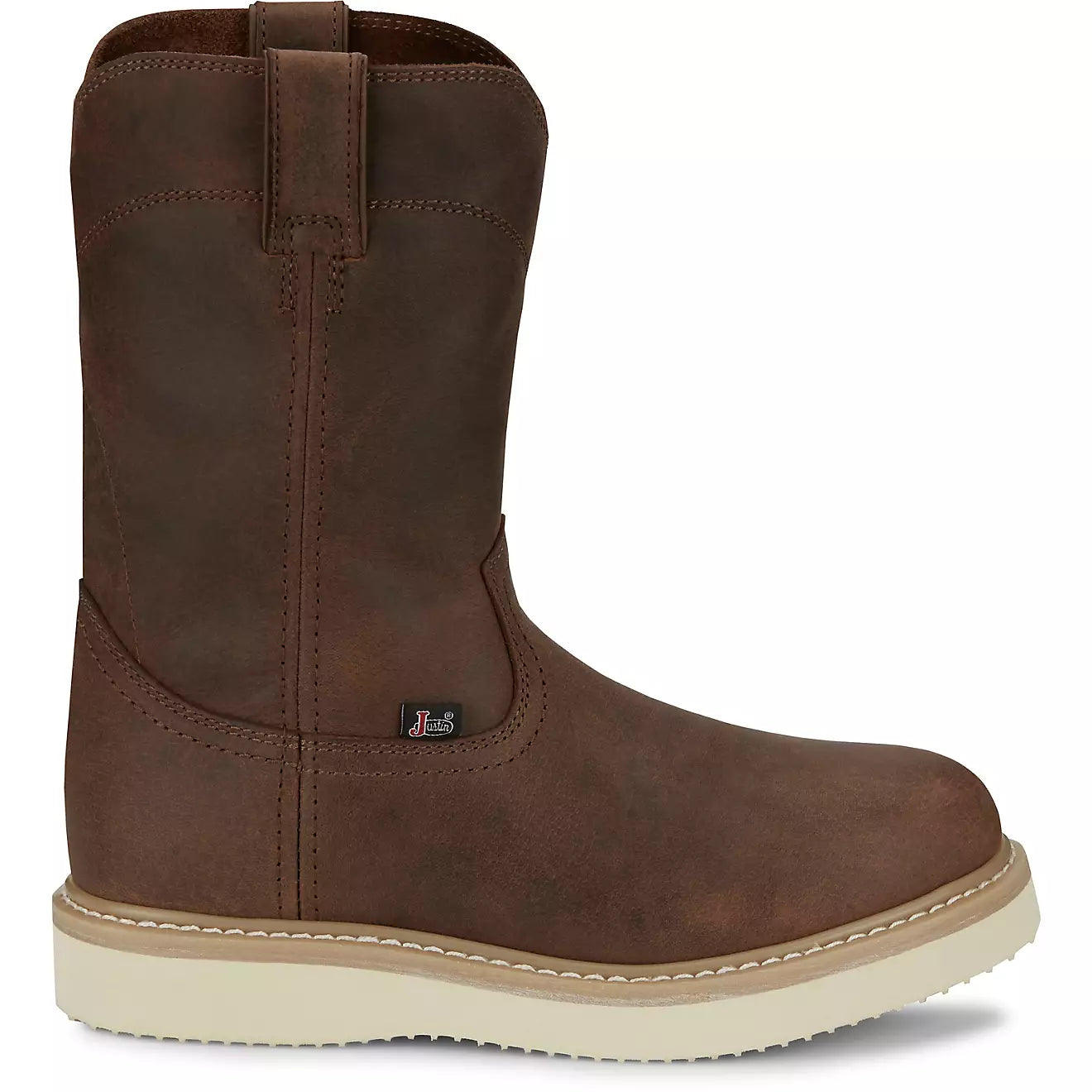 Justin wedge work boots discount