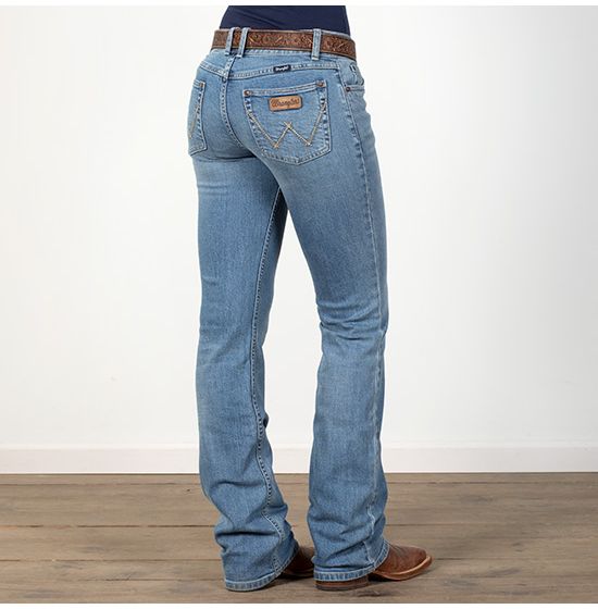 Wrangler Ladies Mae Retro Boot Cut Jeans 112317228