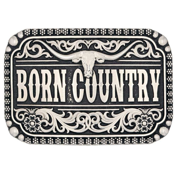 Attitude by Montana Silversmiths Born Country Buckle- A907