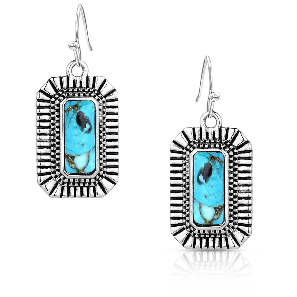 Montana Silversmiths Turquoise Sky Earrings-ER6110