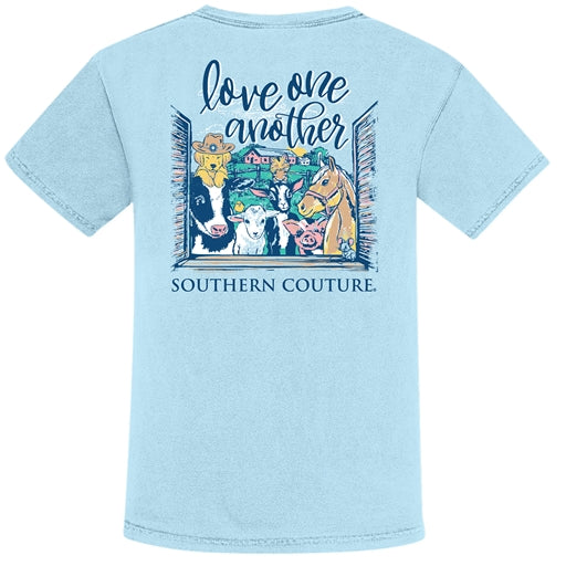 Southern Couture Love One Another TShirt-SC1270CY