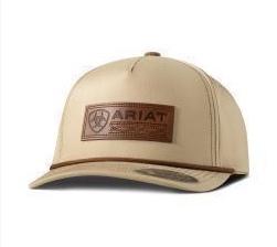 Ariat Men's Faux Leather Patch Khaki Cap - A3000903146