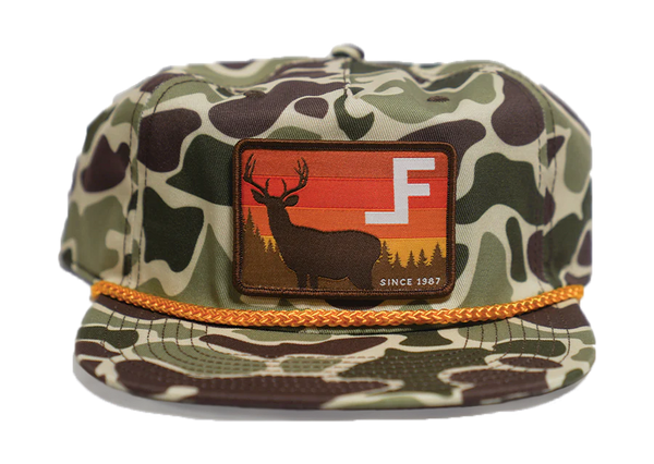 Lane Frost "Deer" Flat Bill Hat-LFBDERH