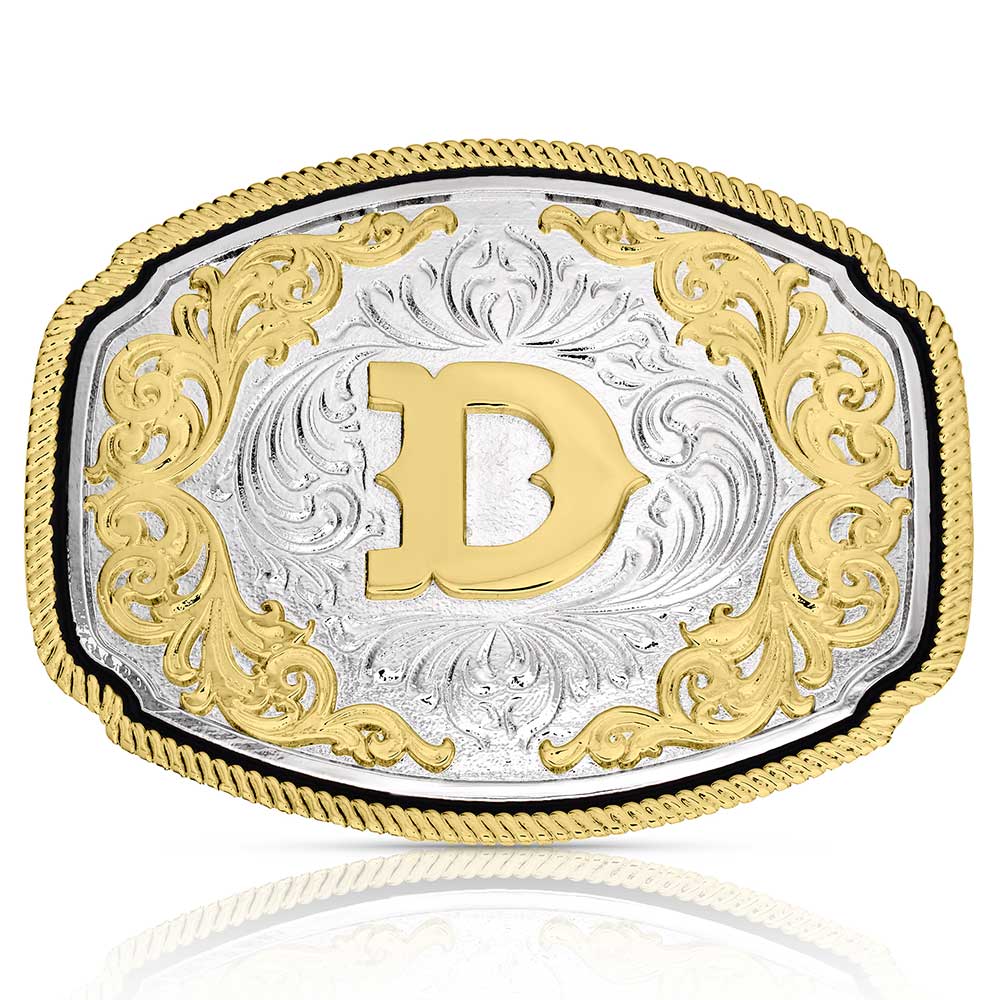 Montana Silversmiths Attitude Buckle Initial D-A1047D