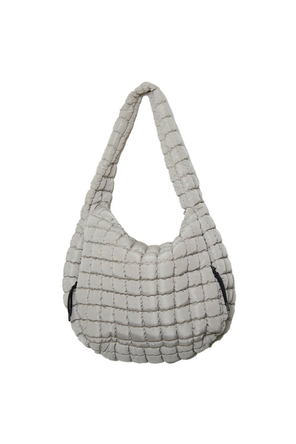 Katydid Black Oversized Quilted Tote Bag Sand-KDC-TB-25_SND