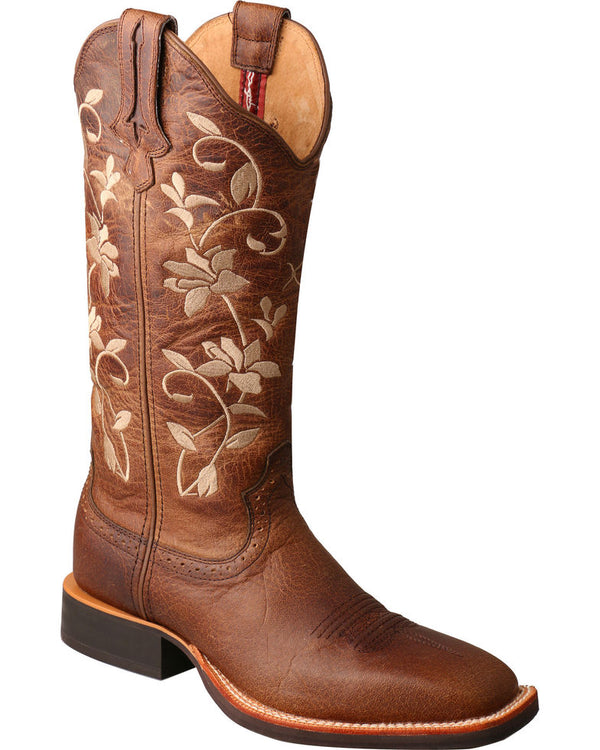 Twisted X Ladies Floral Embroidered Western Boots WRS0025