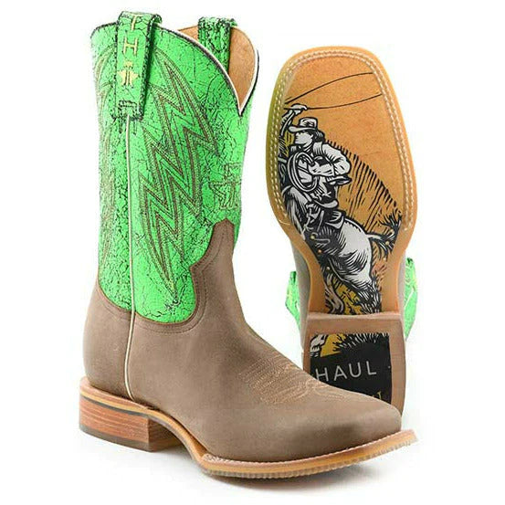 Lime green 2025 ariat boots