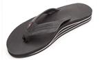 Rainbow Men's Premier Leather black Double Layer Sandals
