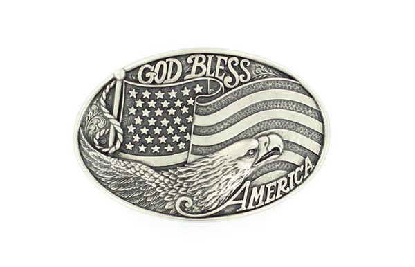 Nocona God Bless America Buckle 37016