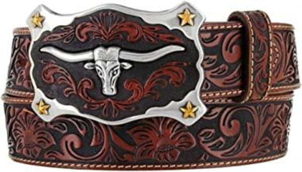Justin Boots Men's Longhorn Belts Leather - C11194