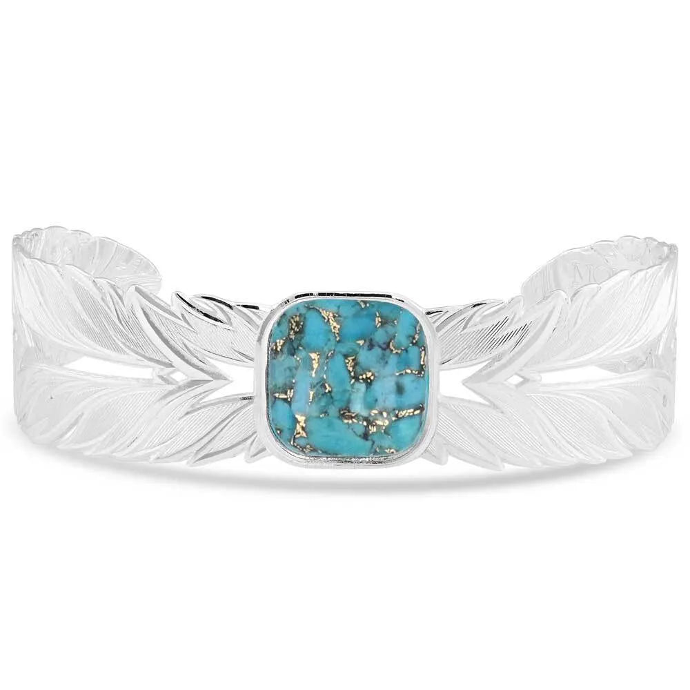 Montana Silversmiths Freedom Feather American Made Bracelet-AMBC5459