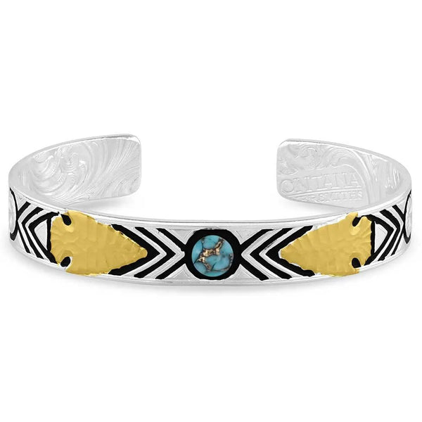 Montana Silversmiths Southwest Nights Arrowhead Turquoise Bracelet-BC5392