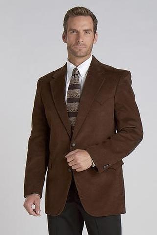 Circle S Men's Microsuede Sport Coat Dark Brown CC4625-27 Circle S Men's Microsuede Sport Coat Dark Brown CC4625-27