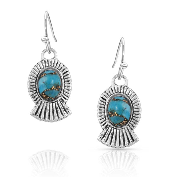 Romancing the Stone Turquoise Squash Blossom Earrings ER4982