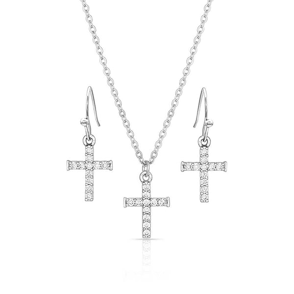 Montana Silversmith Unwavering Cross Jewelry Set JS4543