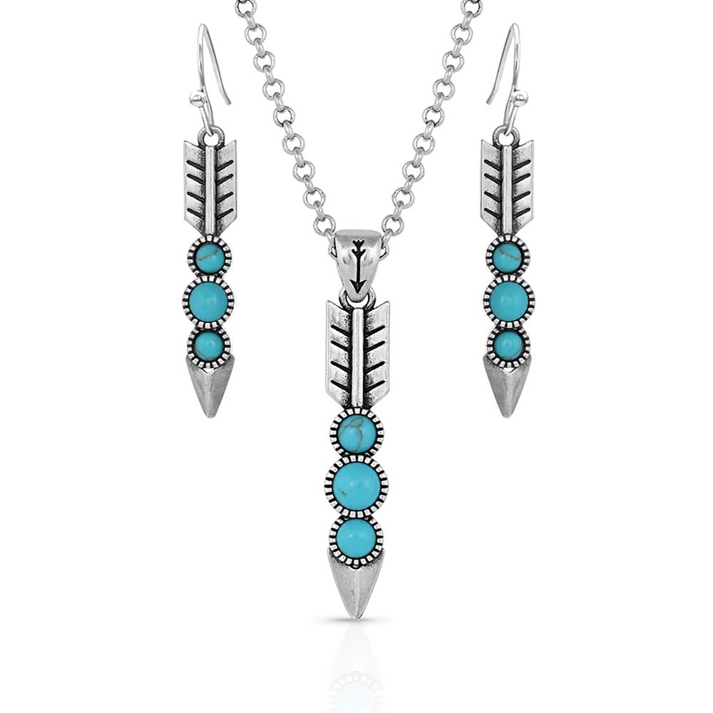 Montana Silversmiths Free Falling Silver Arrow Jewelry Set