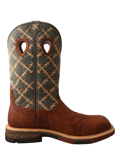 Twisted X Men's 12" Nano Toe Western Work Boot MXBN002