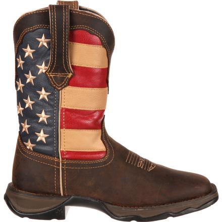 Durango Ladies Patriotic Pull-On Western Flag Boots RD4414