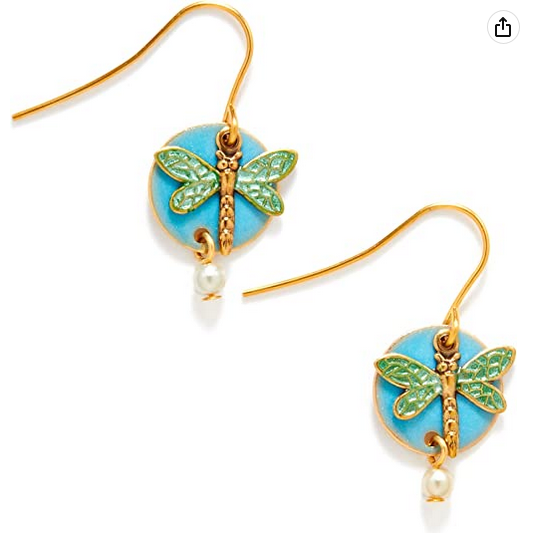 Silver forest 2025 dragonfly earrings