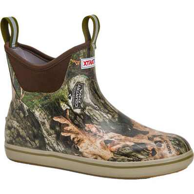 Men's XtraTuf Ankle Deck Boot Mossy Oak Country DNA XMAB-MDNA