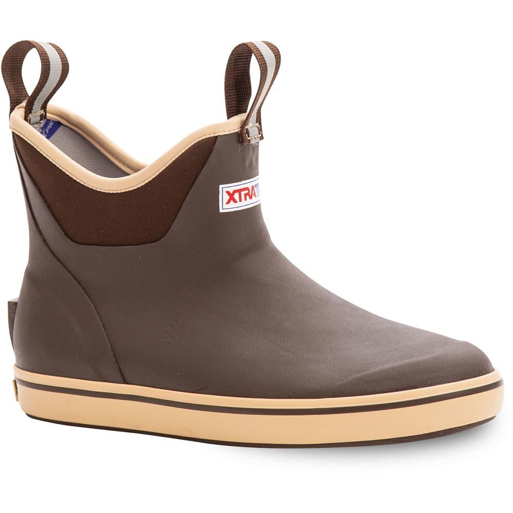XTRATUF Ladies 6 In Ankle Deck Boot Brown XWAB-900
