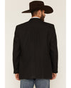 Circle S Mens Lubbock All Black Suit Coat-CC2976-40