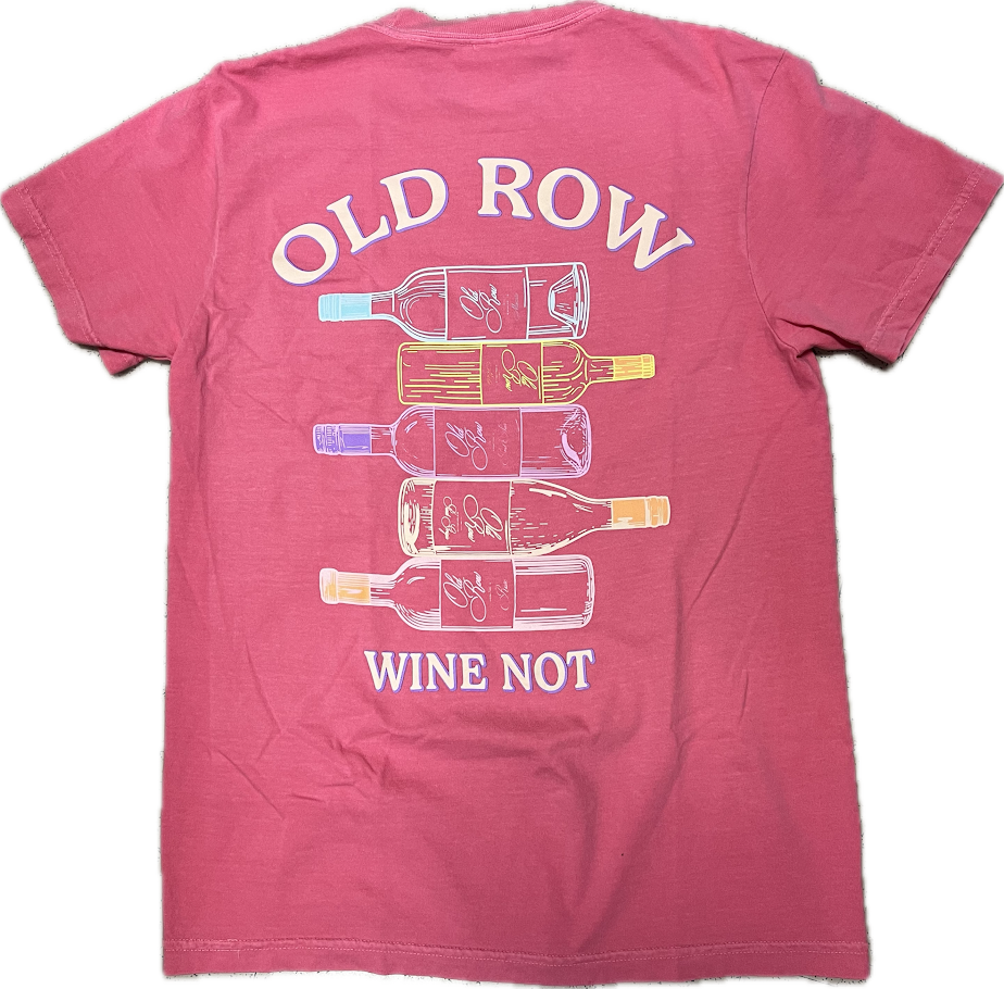 Old Row Wine Not Ladies Pocket Tee-WROW3571