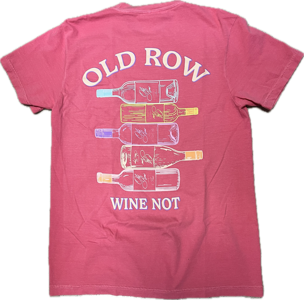Old Row Wine Not Ladies Pocket Tee-WROW3571
