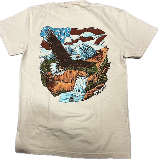 Old Row Outdoors USA Pocket Tee-WROW3537