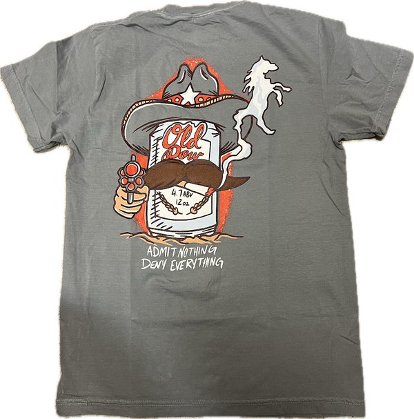 Old Row Smokin Cowboy Pocket Tee-WROW3536