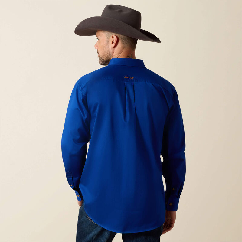 Ariat Men's Solid Twill Shirt - Ultramarine - 10006660