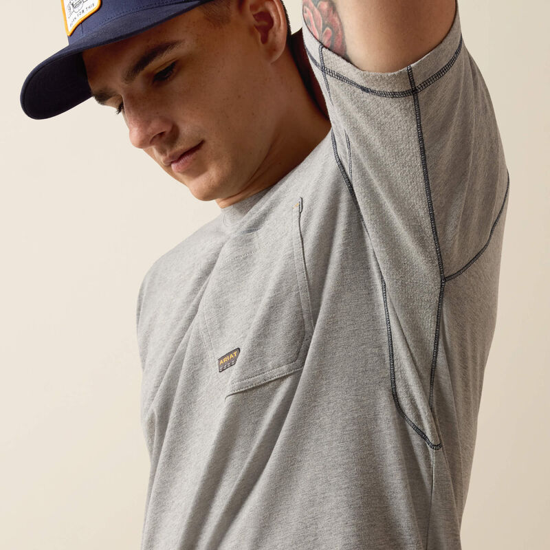 Ariat Men's Rebar Workman T-Shirt - Heather Grey - 10019131