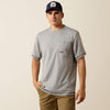 Ariat Men's Rebar Workman T-Shirt - Heather Grey - 10019131