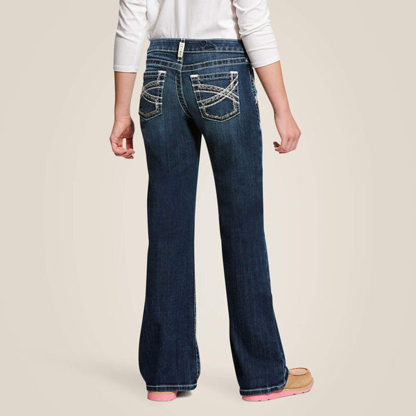 Ariat Girls Dresden Entwined Boot Cut Jeans-10025984