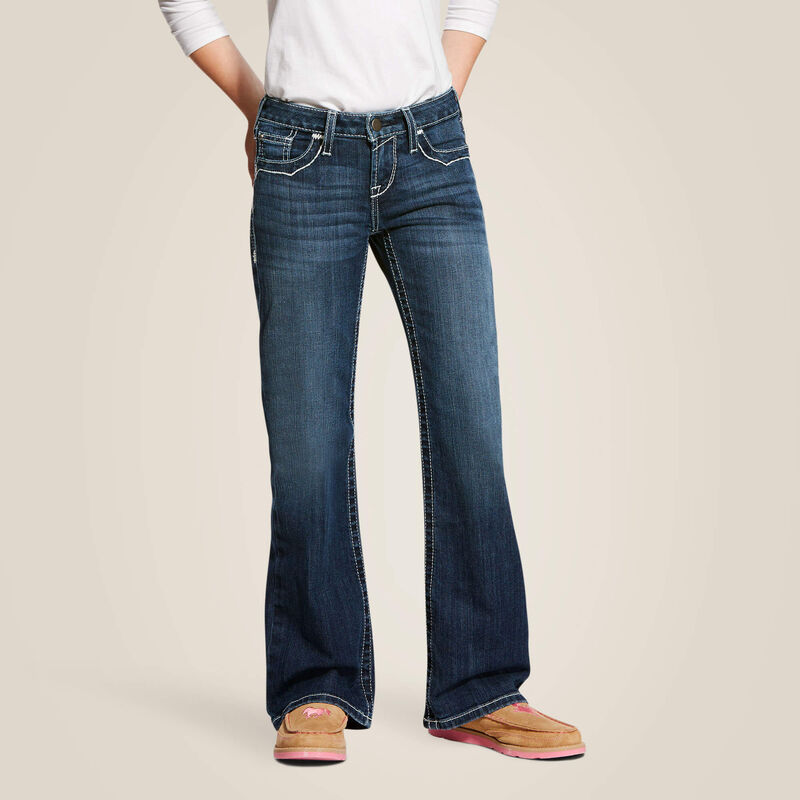 Ariat Girls Dresden Entwined Boot Cut Jeans-10025984