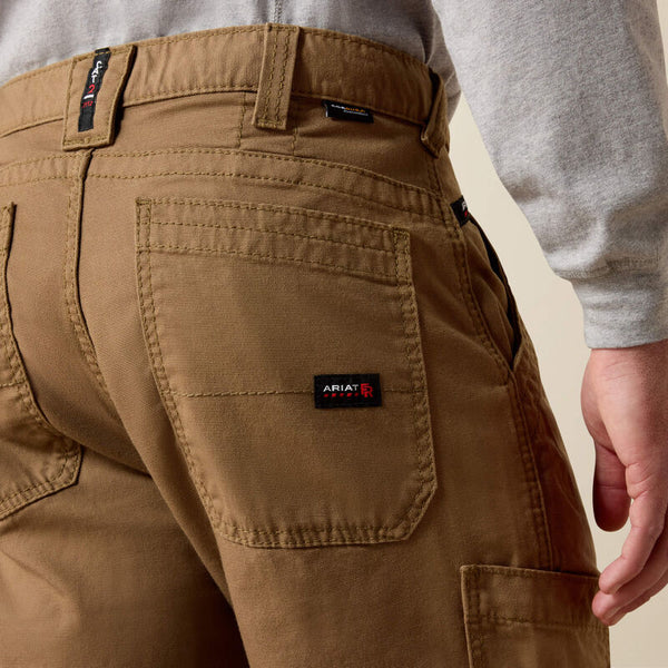 Ariat Fire Resistant M5 Stretch DuraLight Cordura Canvas Stackable Straight Leg Pant - Feild Khaki - 10027705