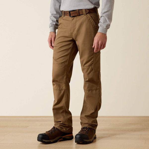 Ariat Fire Resistant M5 Stretch DuraLight Cordura Canvas Stackable Straight Leg Pant - Feild Khaki - 10027705