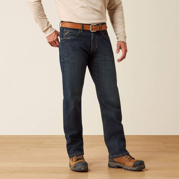 Ariat Men's Rebar M4 Relaxed DuraStretch Basic Stackable Straight Leg Jean 10027734