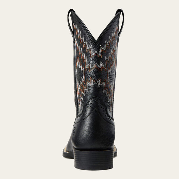 Ariat Kids Tycoon Western Boot - Bear Black - 10029627