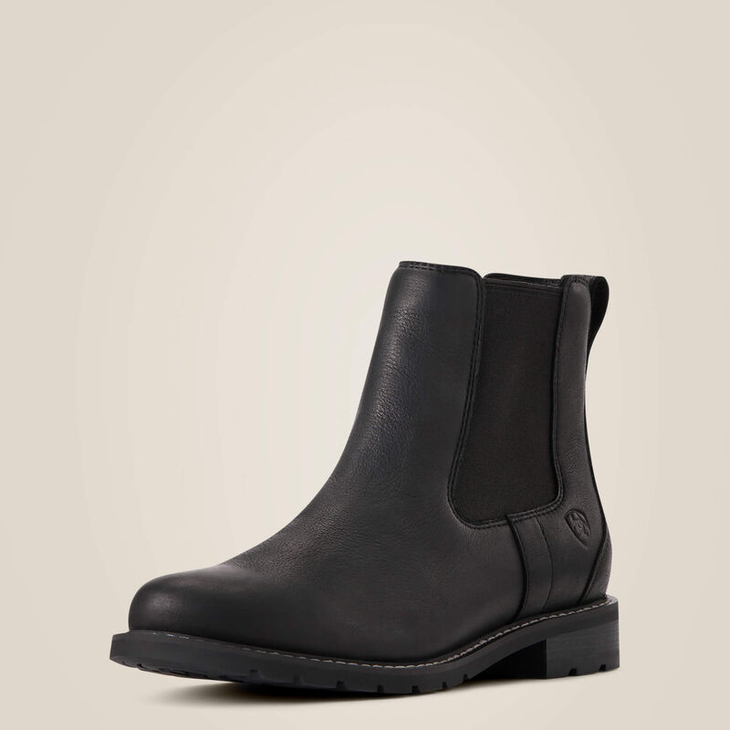Ariat Ladies Wexford H20 Black Boots-10035836