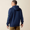 Ariat Men's Rebar Workman Graphic Hoodie Navy 10037645