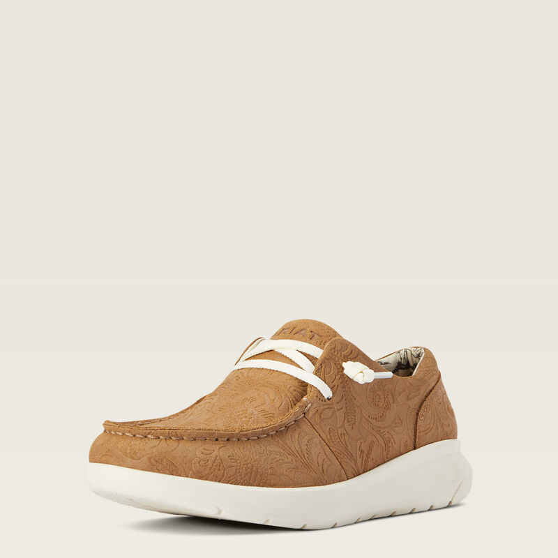 Ladies Ariat Hilo Tan Floral Emboss Show - 10040243