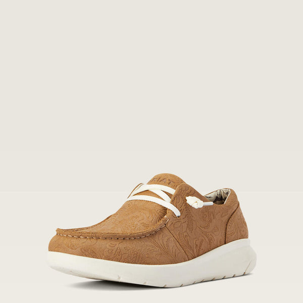 Ladies Ariat Hilo Tan Floral Emboss Show - 10040243