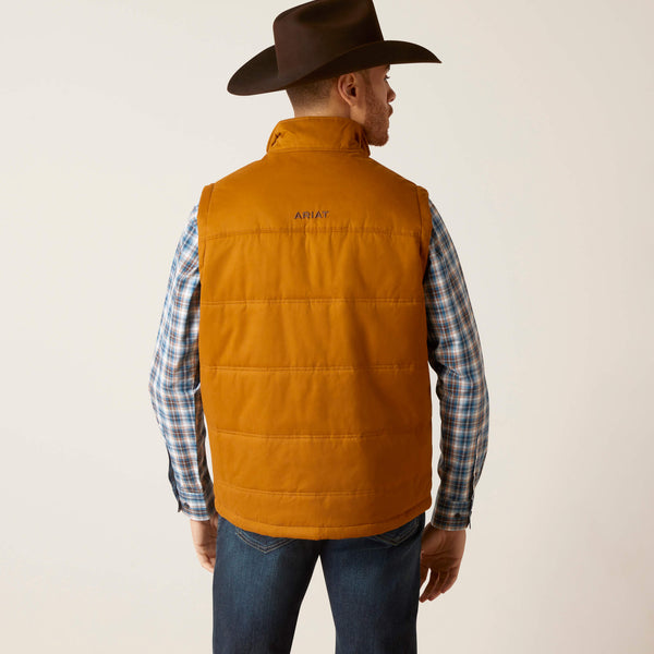 Ariat Men's Grizzly 2.0 Canvas Conceal and Carry Vest Chestnut 10046386