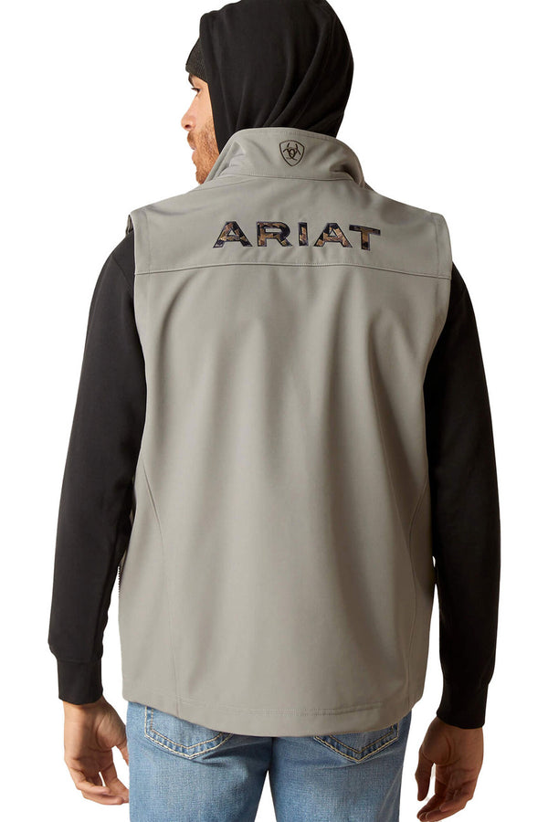 Ariat Men's Logo 2.0 Jetty Grey Softshell Vest 10046612