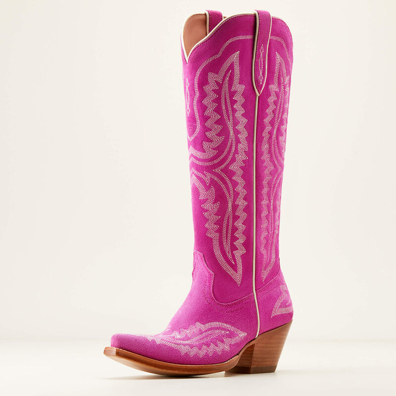 Ariat Ladies Casanova Western Boot Haute Pink Suede 10046859