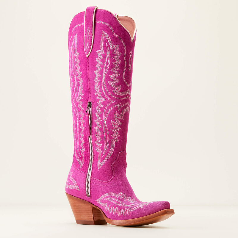 Ariat Ladies Casanova Western Boot Haute Pink Suede 10046859