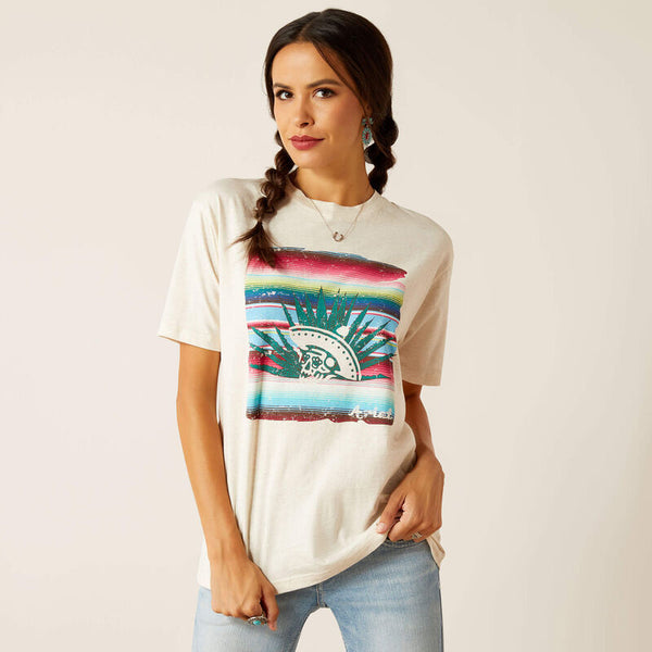 Ariat Ladies Oatmeal Heather Lola TShirt-10051488