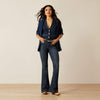 Ariat Ladies High Rise Alex Flare Jeans - Midnight - 10053531