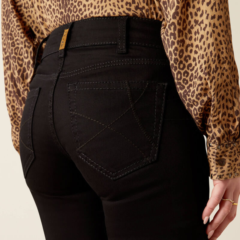 Ariat Ladies Perfect Rise Ella Boot Cut Jeans - Black - 10053533